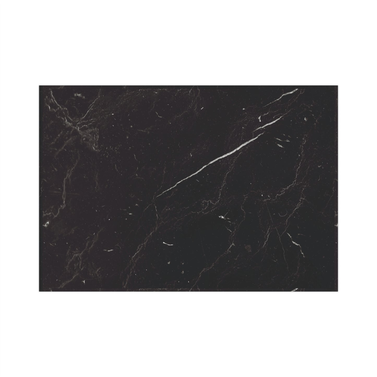 Black Marble Gift Wrapping Paper – Black and White Stone-Inspired Print