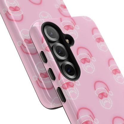 Holiday 25 Neon Sign Santa on Pink Samsung Galaxy Phone Case