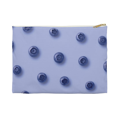 Blueberry Pop Accessory Pouch – Limited Edition Periwinkle & Fruit Print