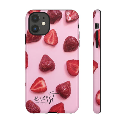 Strawberries iPhone Case | A Sweet Statement Rooted in Soft Luxury