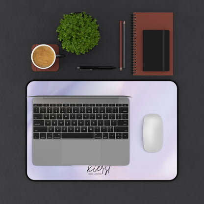 Lilac Marble Desk Mat