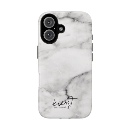 Lived-In White and Grey Marble iPhone Case | Curated Calm, Captured in Marble