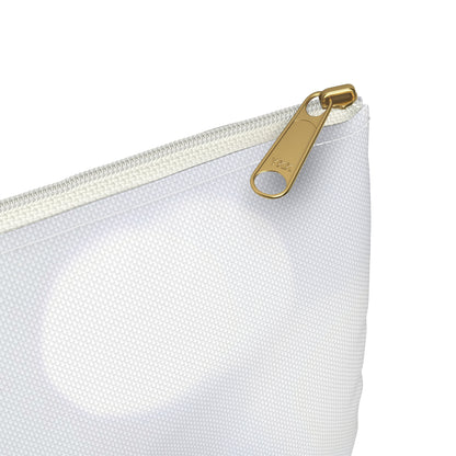 White Sparkle Print Accessory Pouch