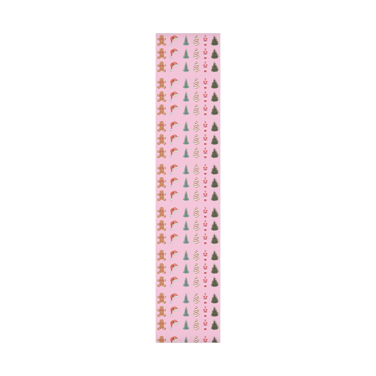 Colorful Christmas on Pink Gift Wrapping Paper