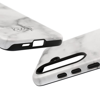Lived-In White and Grey Marble Samsung Galaxy Case | Soft Strength, Redefined