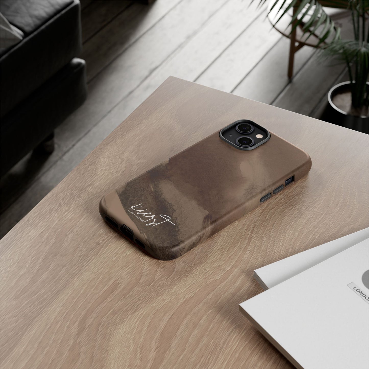 Brown Abstract iPhone Case