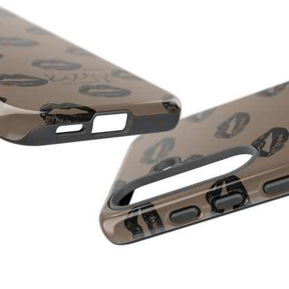 Black Lips and Mocha Samsung Galaxy Phone Case