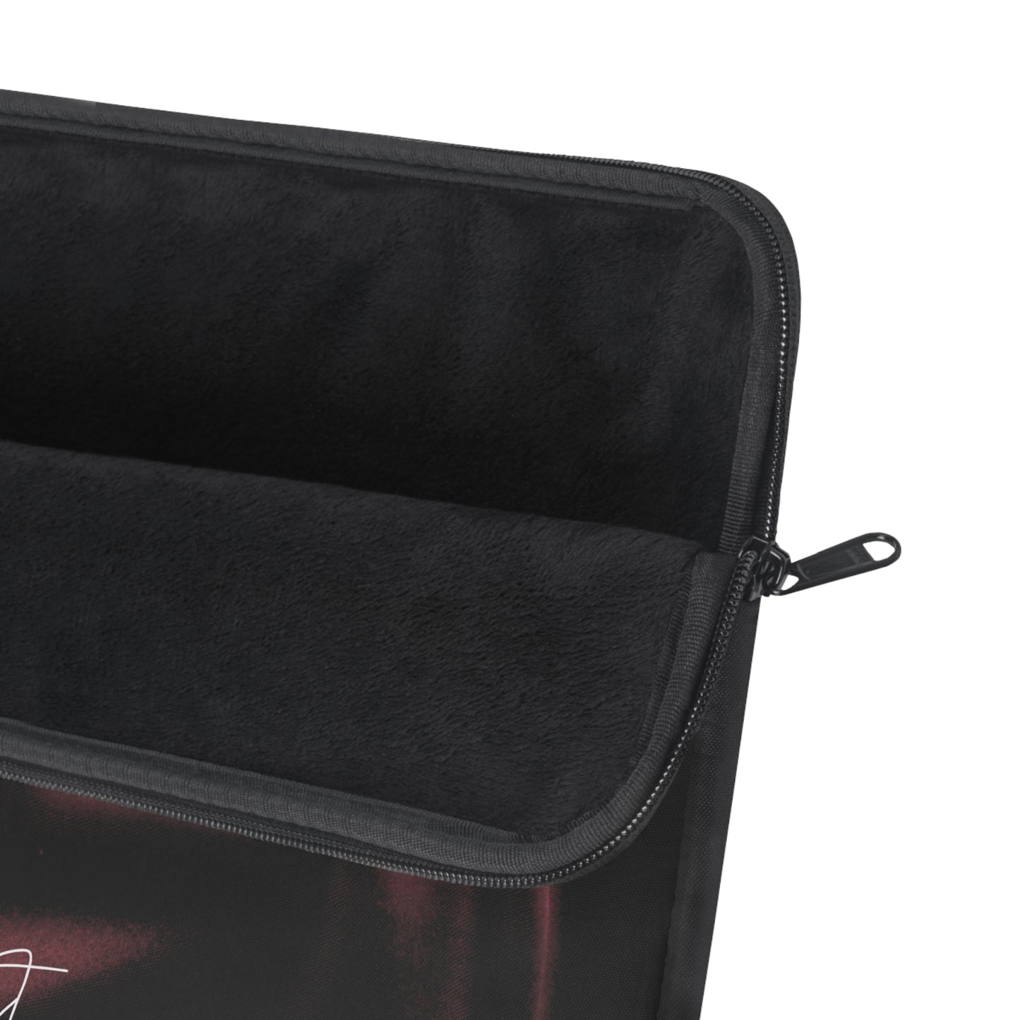 Signature Velvet Noir Silk Print Laptop Sleeve