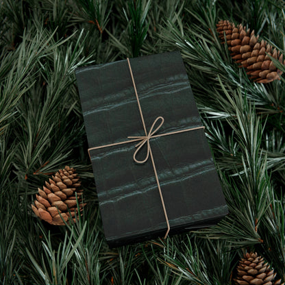 Emerald Crocodile Print Gift Wrapping Paper