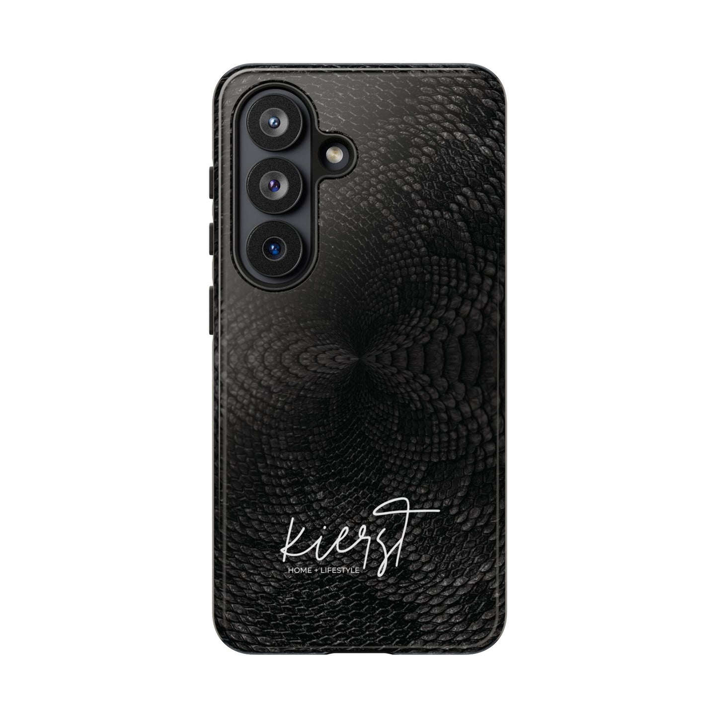 Black + Grey Snake Print Samsung Galaxy Phone Case
