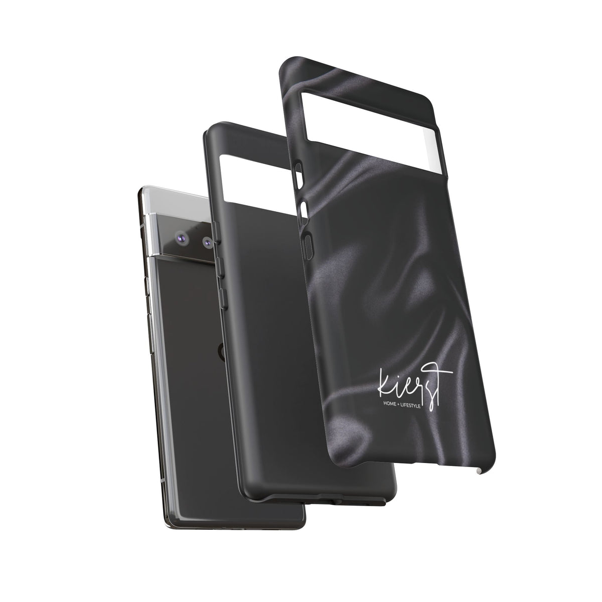 Black Silk Print Google Pixel Phone Case