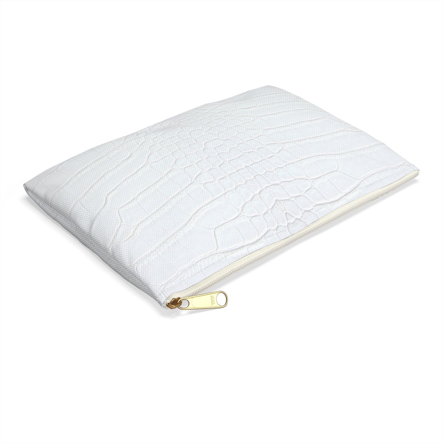 White Alligator Accessory Pouch