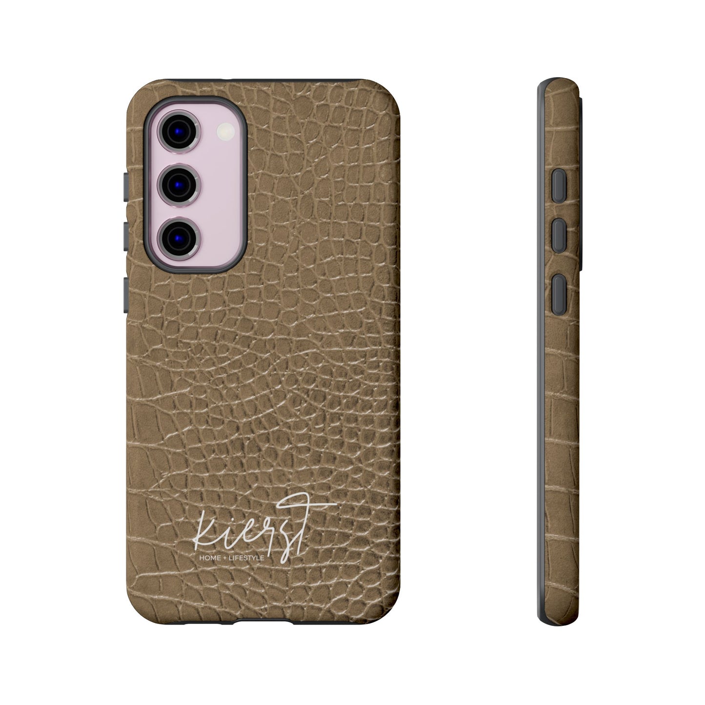 Tan Alligator Print Samsung Galaxy Phone Case | Subtle Statement, Everyday Style