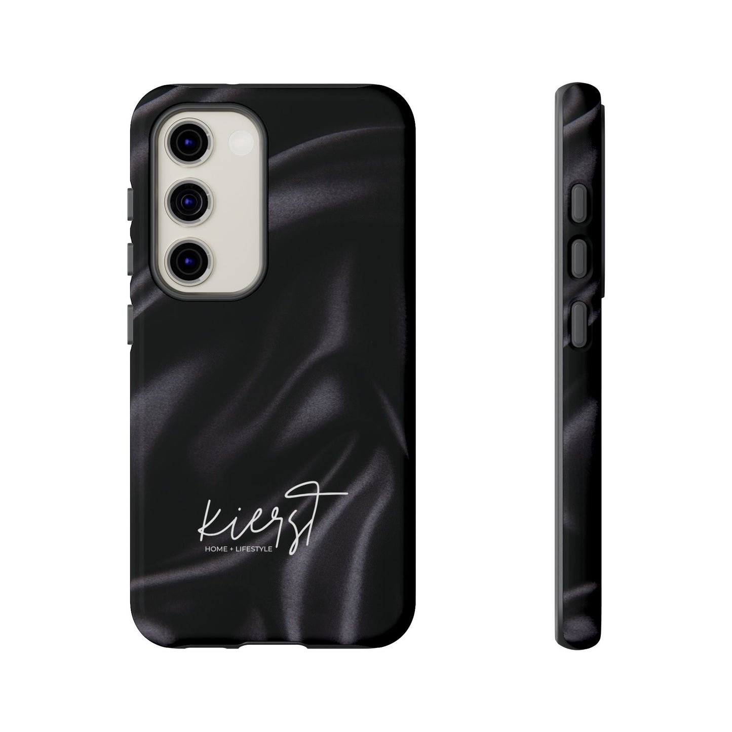 Black Silk Print Samsung Galaxy Phone Case