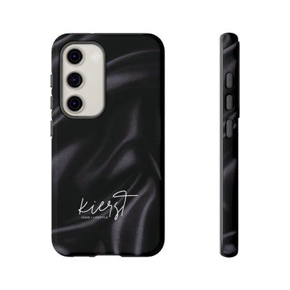 Black Silk Print Samsung Galaxy Phone Case