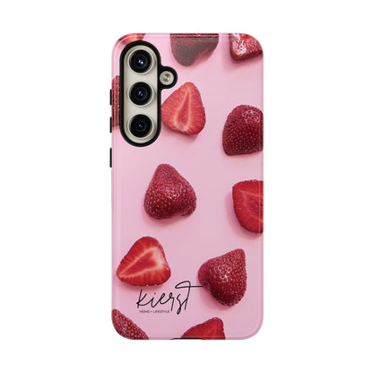 Strawberries Samsung Galaxy Phone Case | A Juicy Pop of Playfulness Meets Polished Design