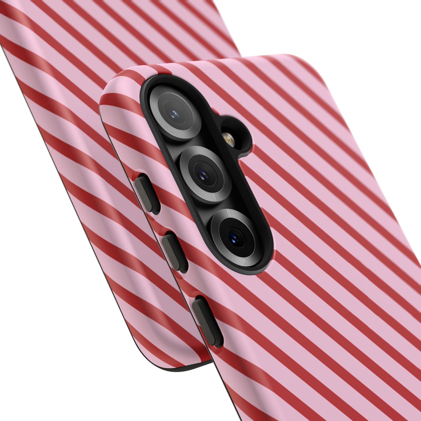 Holiday 25 Pink and Red Diagonal Striped Samsung Galaxy Phone Case