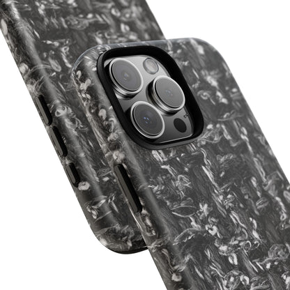 Grey Tweed Print iPhone Case