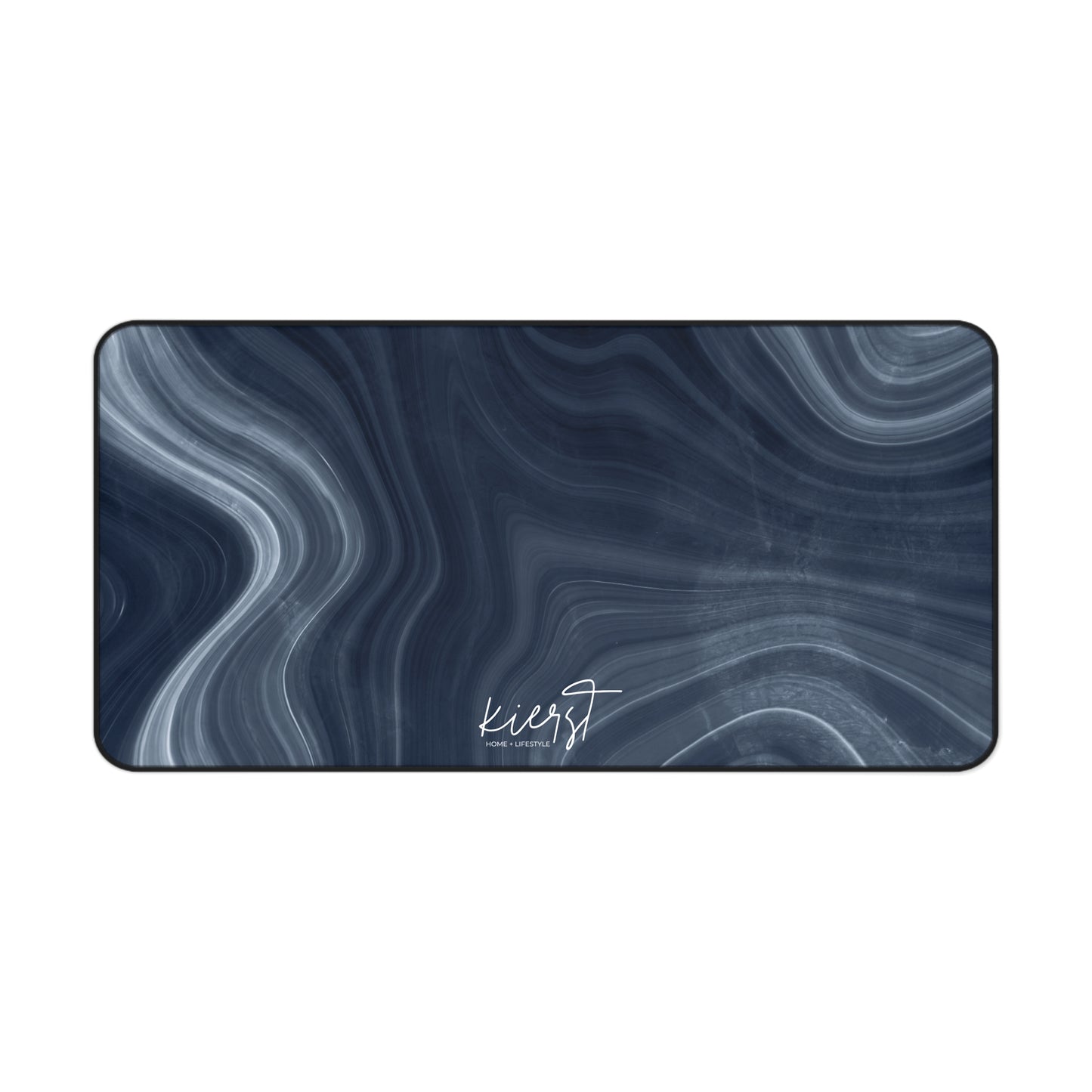 Navy Marble Print Desk Mat