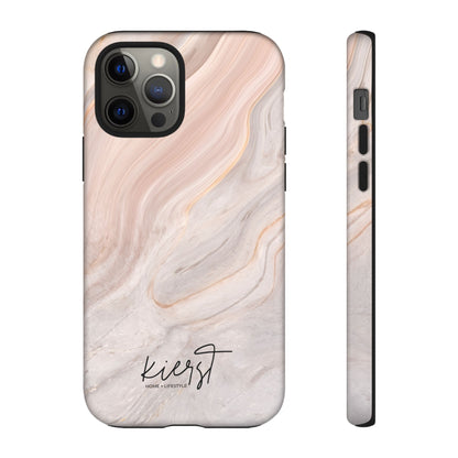 Blush Swirl Marble iPhone Case | Soft Curves, Strong Protection