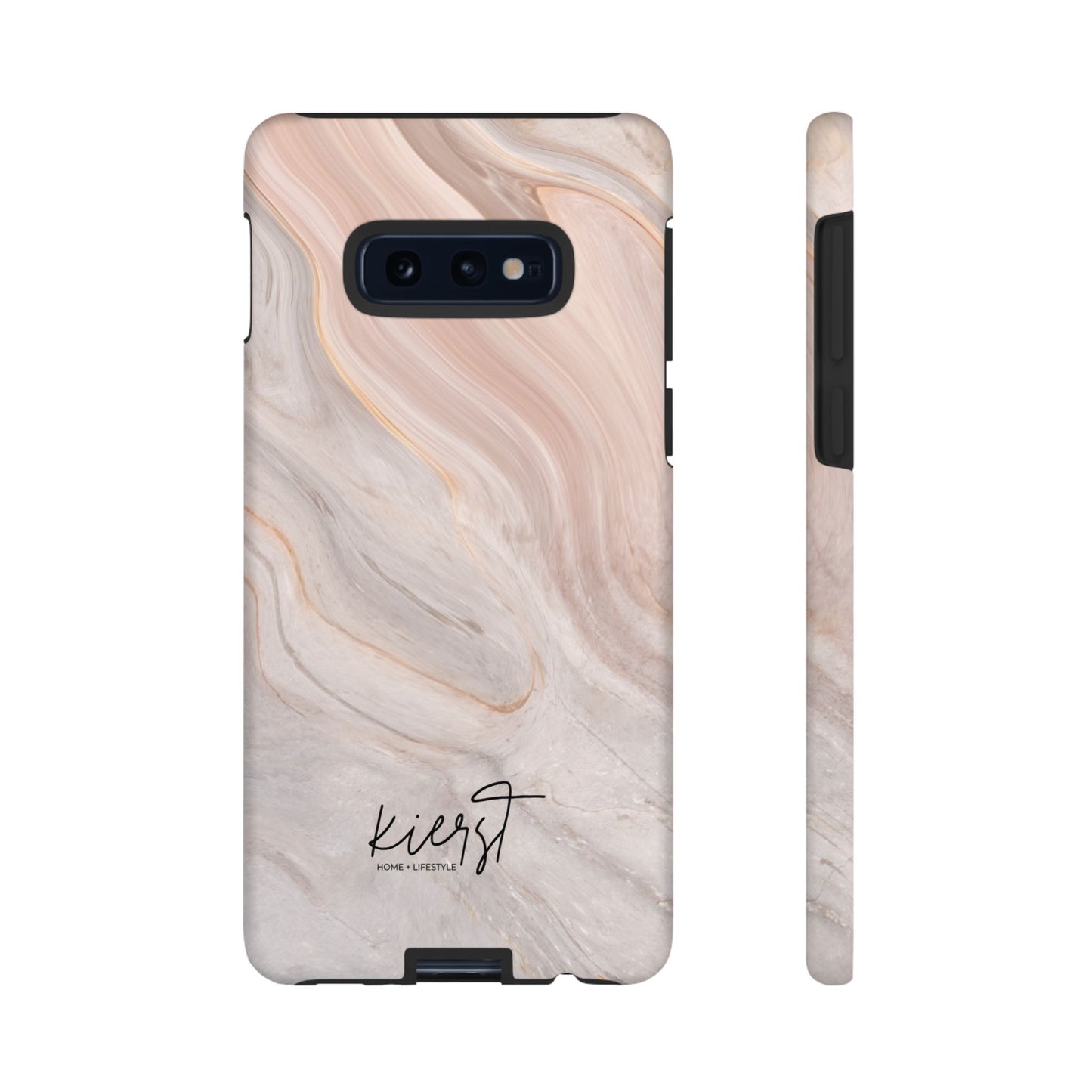 Blush Swirl Marble Samsung Galaxy Phone Case | Subtle Design, Timeless Tone