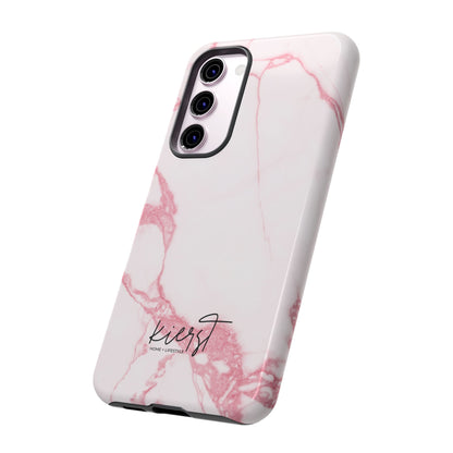 Pink & White Marble Samsung Galaxy Phone Case | Feminine, Polished, and Quietly Bold