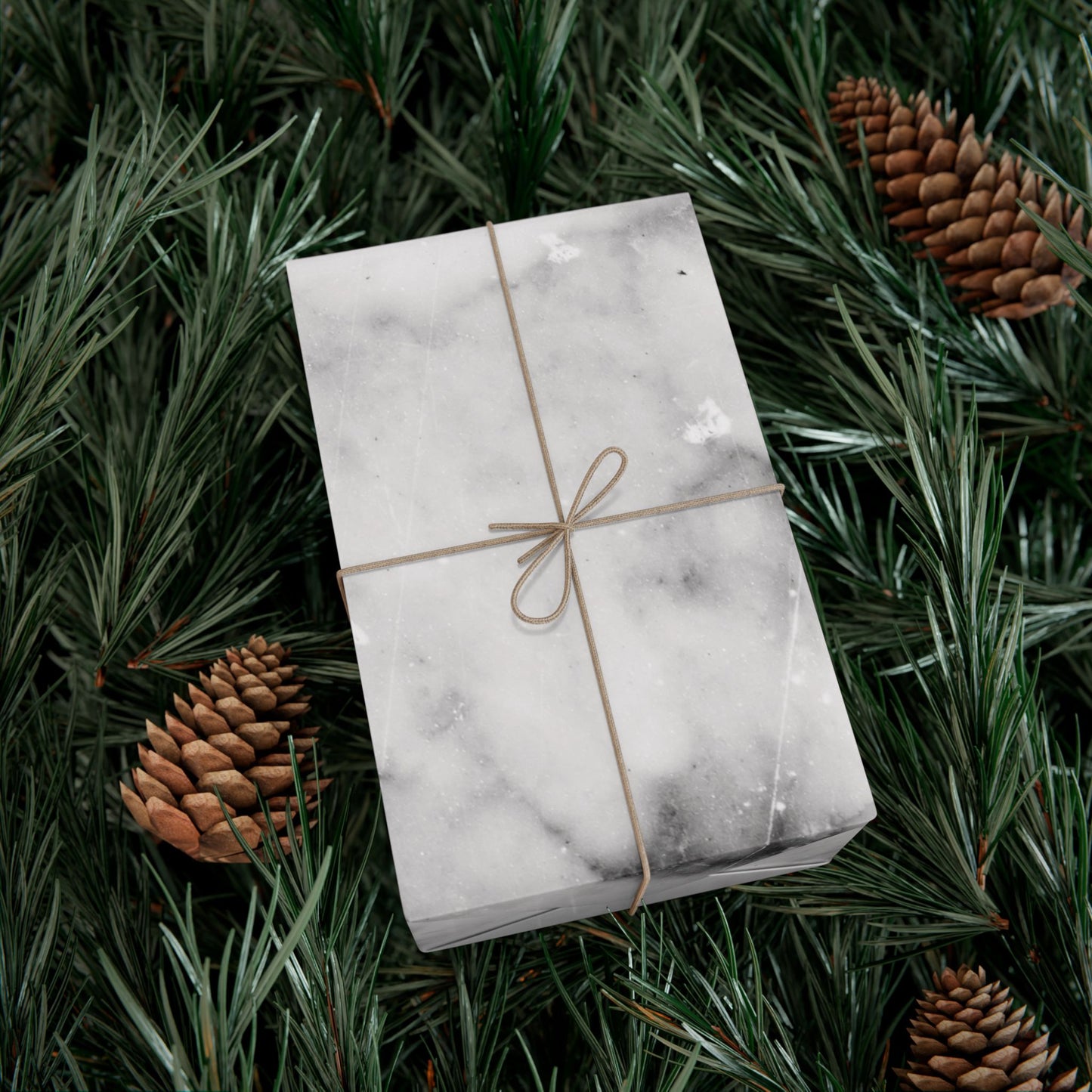 Lived-In Grey Marble Gift Wrapping Paper