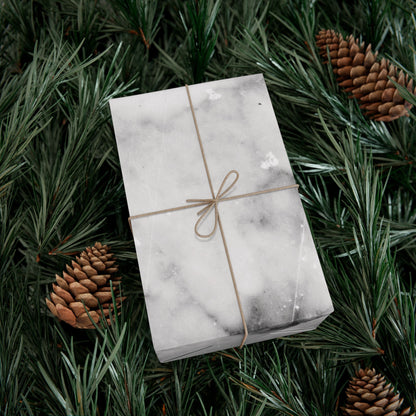 Lived-In Grey Marble Gift Wrapping Paper