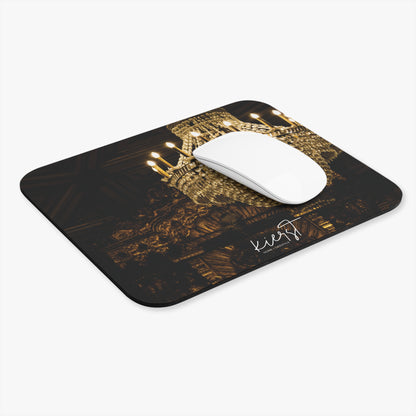 Baroque Chandelier Mouse Pad | Elegant Desk Accessory