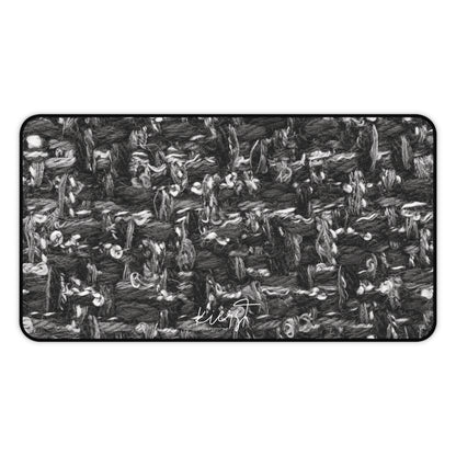 Grey Tweed Print Desk Mat