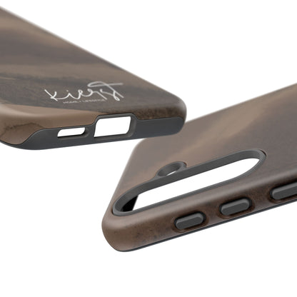 Brown Abstract Samsung Galaxy Phone Case