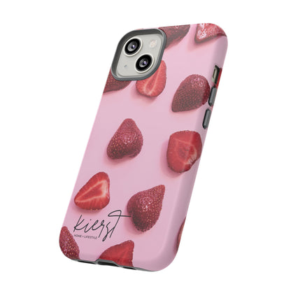 Strawberries iPhone Case | A Sweet Statement Rooted in Soft Luxury