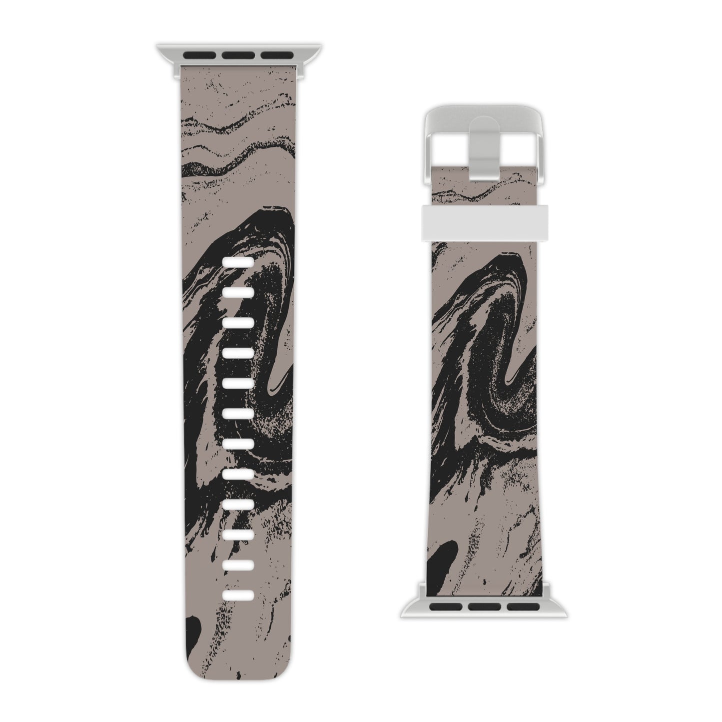 Black and Brown Marble Apple Watch Band