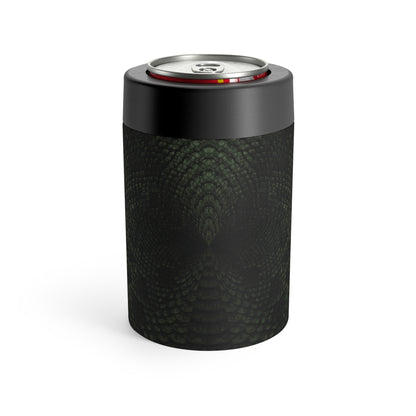 Deep Rich Green Snake Print Can Holder | Bold & Refined