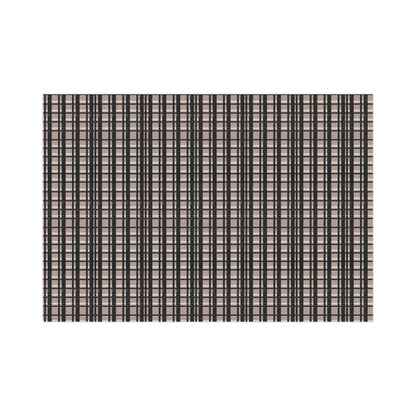Modern Plaid Gift Wrapping Paper – Taupe, Black & Subtle Glitter Print