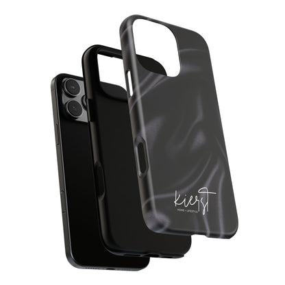 Black Silk Print iPhone Case