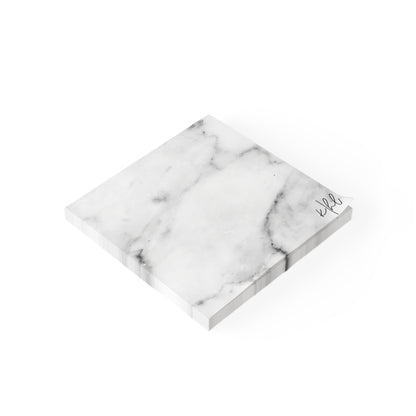 Lived-In Grey and White Marble Post-it® Note Pad