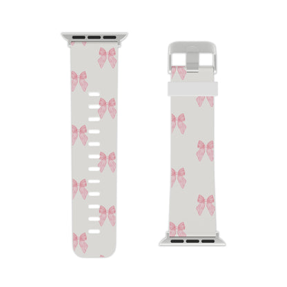 Multiple Pink Bows Apple Watch Band