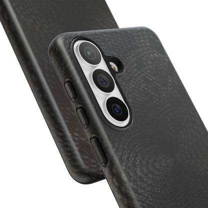 Black + Grey Snake Print Samsung Galaxy Phone Case
