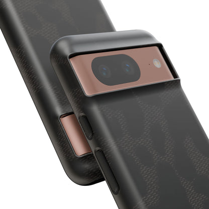 Black Leopard Google Pixel Phone Case | Striking Neutral, Wild Edge