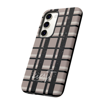 Elevated Neutrals Plaid Samsung Galaxy Case | Structured Style, Soft Edge