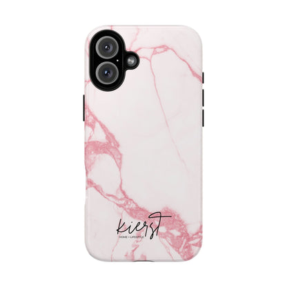 Pink & White Marble iPhone Case | Classic Elegance, Feminine Twist