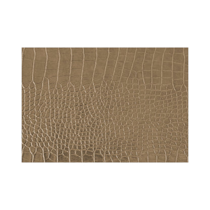 Tan Alligator Gift Wrapping Paper