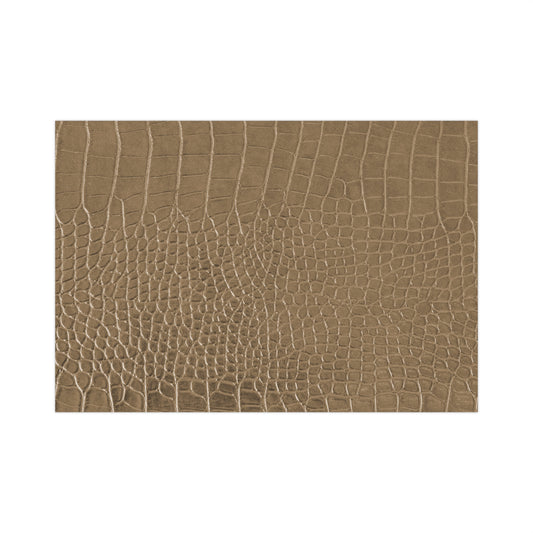 Tan Alligator Gift Wrapping Paper