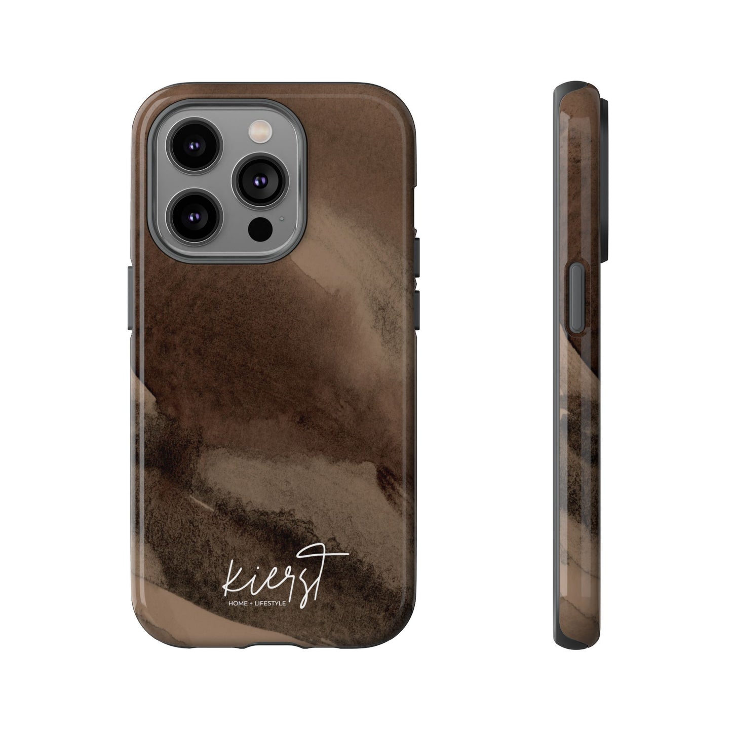 Brown Abstract iPhone Case