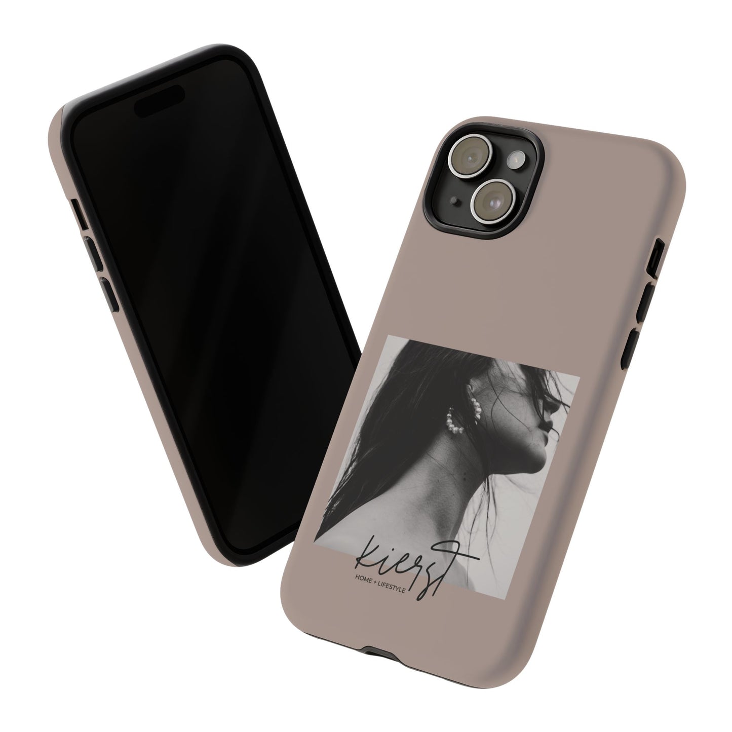 Black & White Fashion Portrait iPhone Case