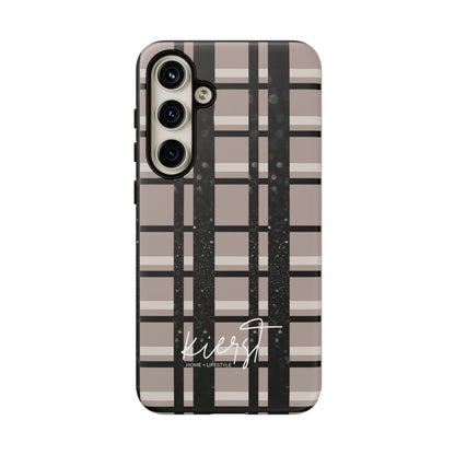 Elevated Neutrals Plaid Samsung Galaxy Case | Structured Style, Soft Edge