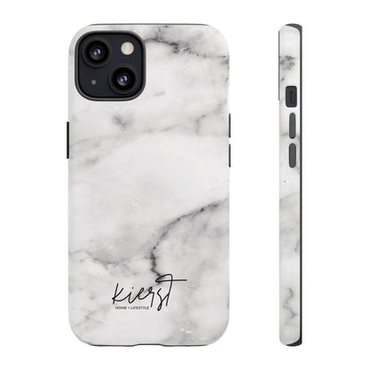 Lived-In White and Grey Marble iPhone Case | Curated Calm, Captured in Marble