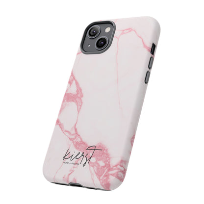 Pink & White Marble iPhone Case