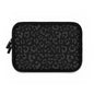 Grey on Black Leopard Laptop Sleeve